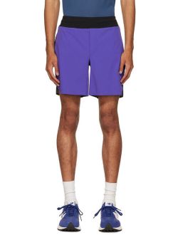 Black & Purple Lightweight Shorts