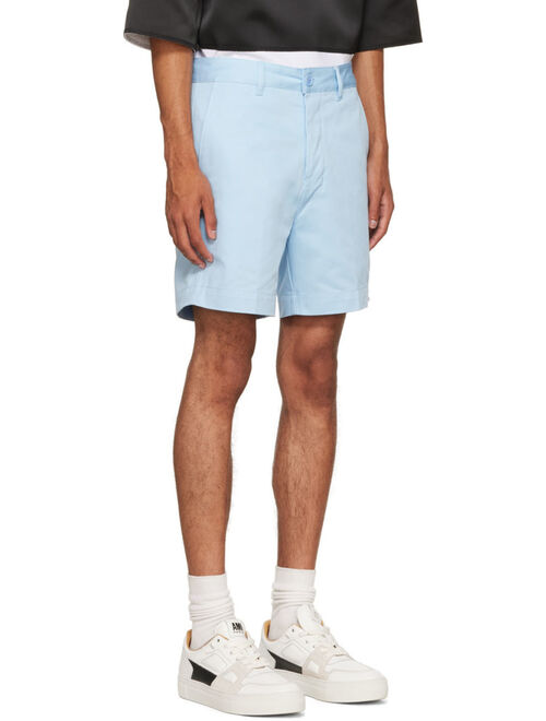 AMI Alexandre Mattiussi Blue Chino Shorts