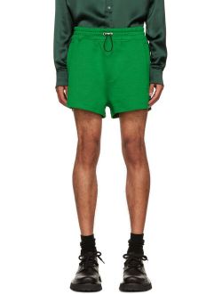 AMI Alexandre Mattiussi Green Ami de Coeur Shorts