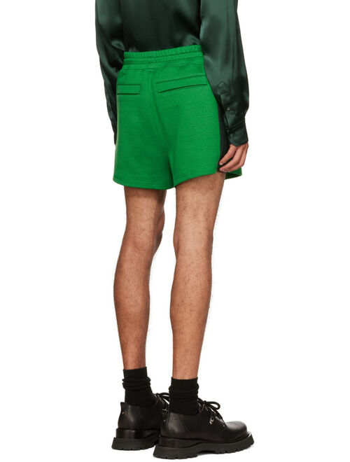 AMI Alexandre Mattiussi Green Ami de Coeur Shorts