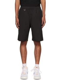 Uniform Experiment Black Poplin Shorts