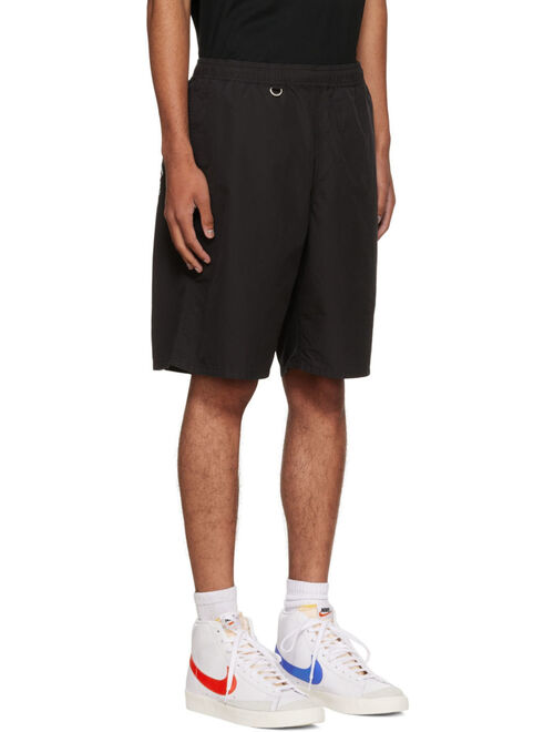 Uniform Experiment Black Poplin Shorts