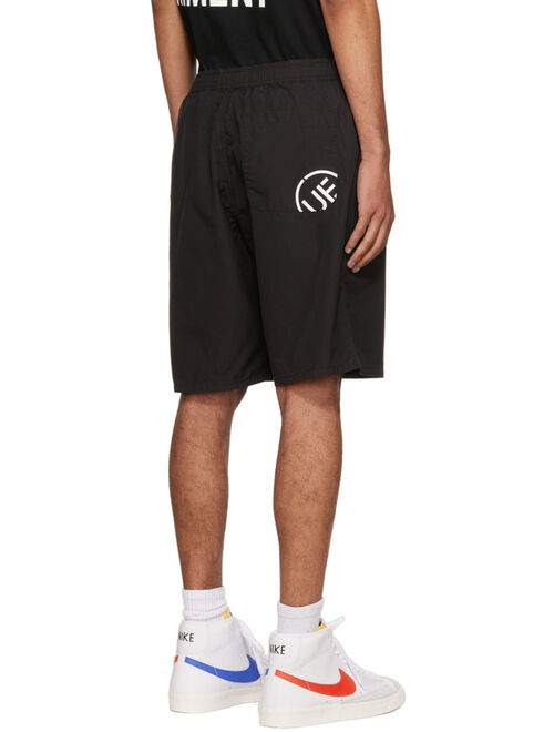 Uniform Experiment Black Poplin Shorts