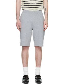 Sunspel Gray Loopback Shorts