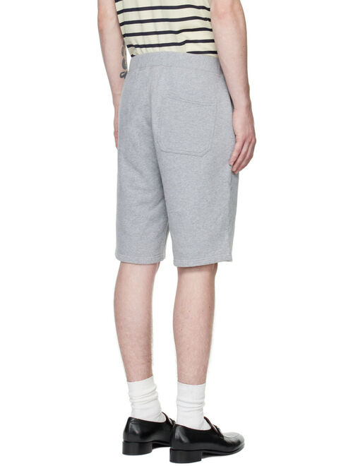 Sunspel Gray Loopback Shorts