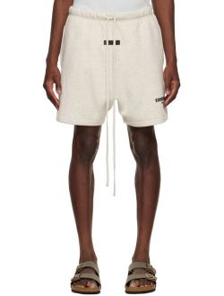 Essentials Off-White Cotton Shorts