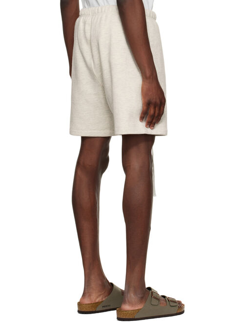 Essentials Off-White Cotton Shorts