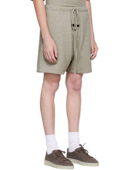 Essentials Gray Cotton Shorts