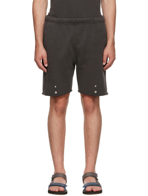 Les Tien Black Cotton Shorts