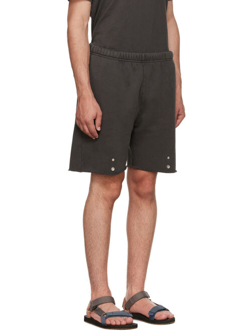 Les Tien Black Cotton Shorts