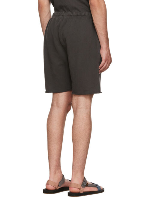 Les Tien Black Cotton Shorts