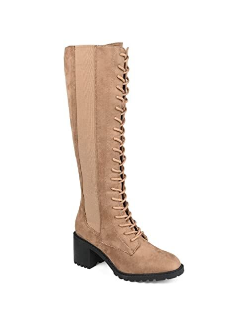 Journee Collection Women's Jenicca Tall Lace-up Boots