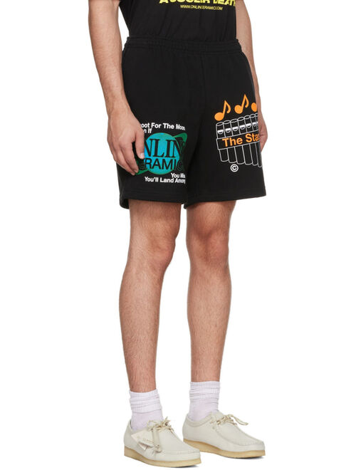 Online Ceramics Black Shoot For The Moon Shorts