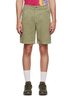 Dime Green Cotton Shorts