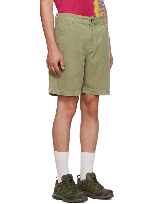 Dime Green Cotton Shorts