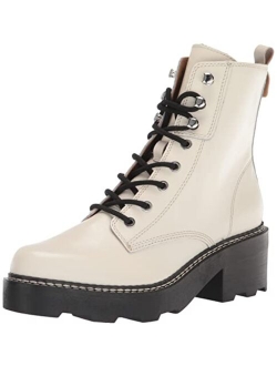 Women's Abeni Heeled Lace Up Lug Sole Combat Boots