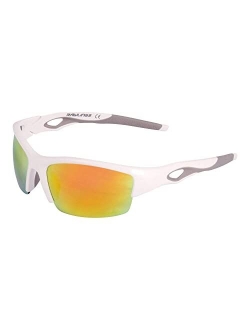 RAWLINGS Youth Baseball Sunglasses, Light, Sport Stylish Shield Lens, 100% UV Poly