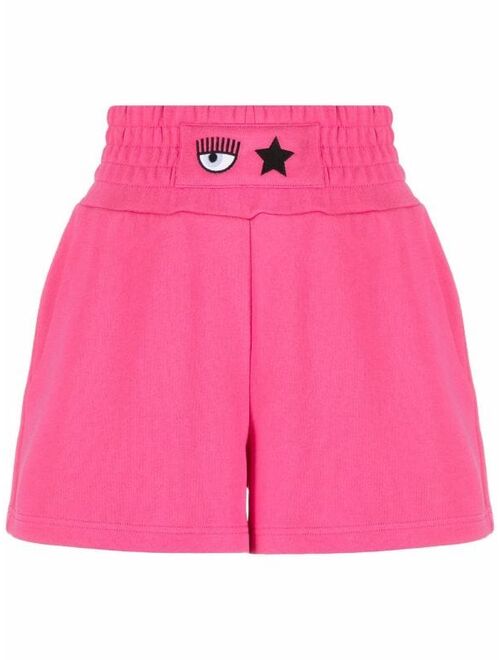 Chiara Ferragni cotton Eye Star shorts