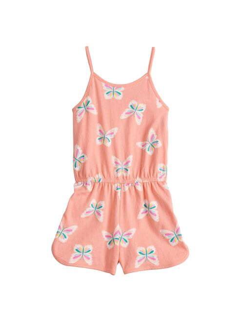 Toddler Girl Jumping Beans Criss-Cross Back Romper