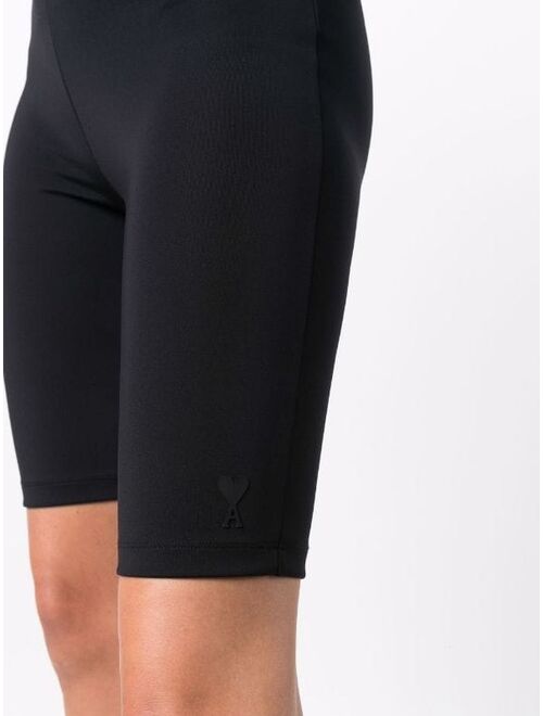 AMI Paris Ami De Coeur cycling shorts