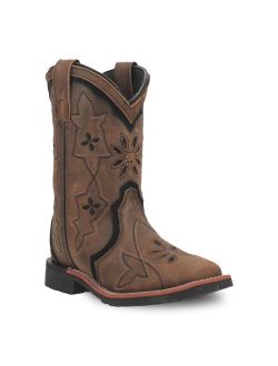 Posy Youth Girls' Leather Cowboy Boots