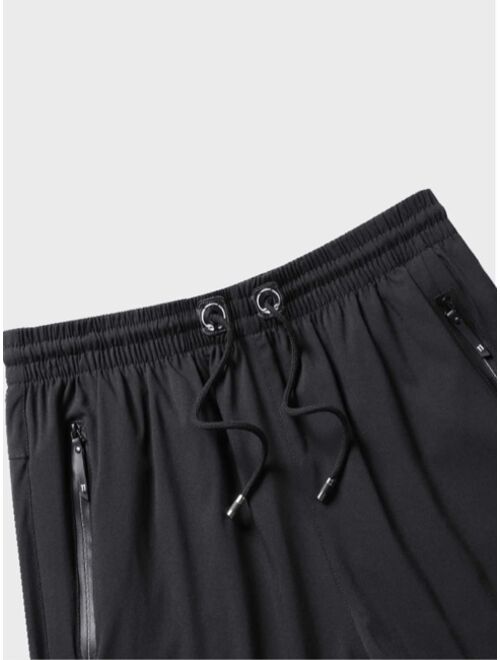 Shein Men Zip Pocket Drawstring Waist Shorts