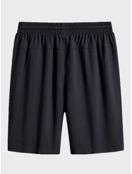 Shein Men Zip Pocket Drawstring Waist Shorts