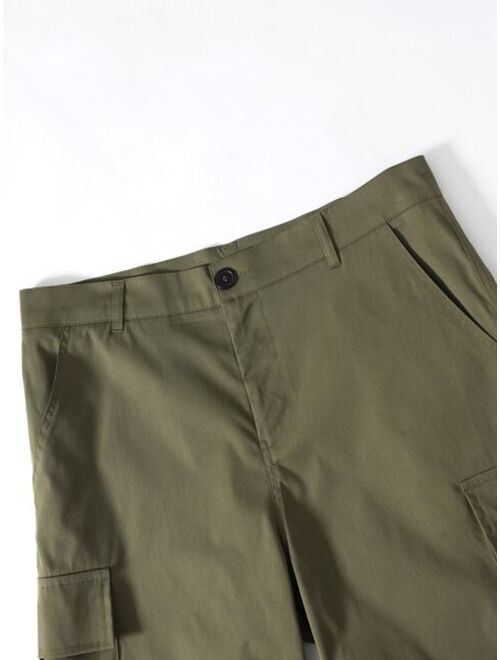 Shein Men Flap Pocket Side Shorts