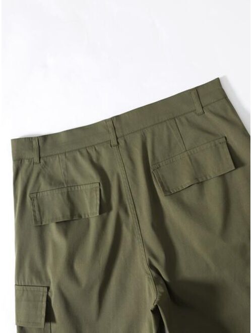 Shein Men Flap Pocket Side Shorts