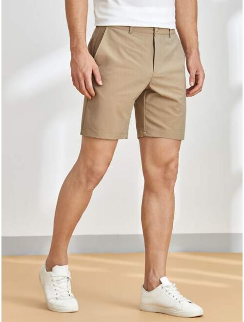 SHEIN Men Slant Pocket Bermuda Shorts