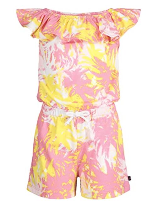 Nautica Girls' Cotton Striped Romper