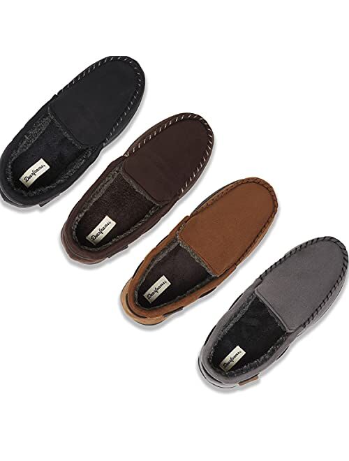 Dearfoams Men's Keaton Memory Foam Moccasin with Wide Widths