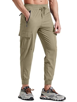 Libin Men's Lightweight Joggers Quick Dry Cargo Hiking Pants Track Running Workout Athletic Travel Golf Casual Outdoor Pants