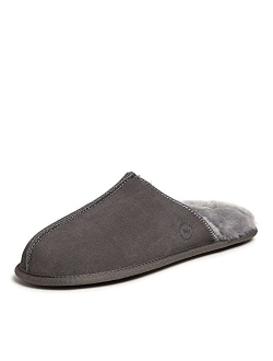 Men's Suede Closed Toe Scuff Slipper