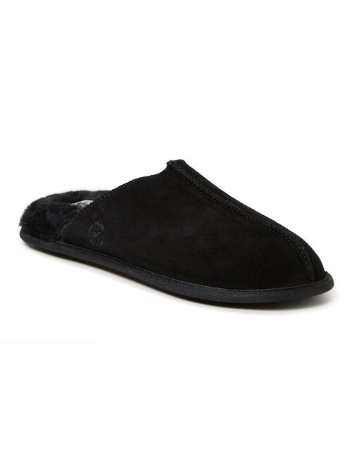 Dearfoams Men's Suede Closed Toe Scuff Slipper