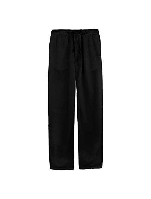 SAMACHICA Mens Pants Casual Yoga Sweatpants - Long Pant Workout Beach Athletic Cotton Pants for Men with Pockets