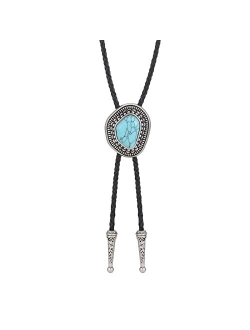 Generic Bolo Tie for Man and Woman, Handmade Round Shape Western Cowboy Bola Tie Costume Accessories for Men Woman