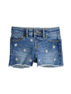 Girls 4-12 Jumping Beans Raw-Hem Denim Shortie Shorts