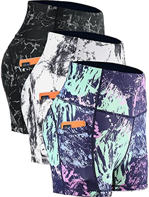 Cadmus Women's 3"/4" High Waist Spandex Running Shorts for Yoga