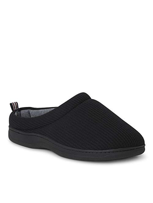 Dearfoams Men's Nathan Waffle Knit Clog Slipper