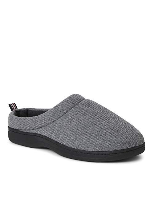 Dearfoams Men's Nathan Waffle Knit Clog Slipper