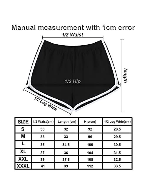 URATOT 5 Pack Women's Cotton Yoga Dance Short Pants Sport Shorts Summer Athletic Cycling Hiking Sports Shorts