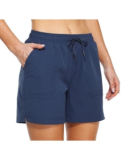 Willit Women's 5" Hiking Shorts Golf Athletic Outdoor Shorts Quick Dry Workout Summer Water Shorts with Pockets