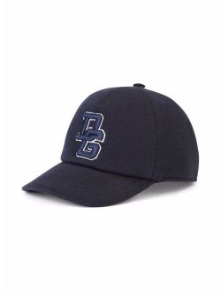 Kids logo-embroidered cotton cap