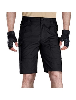 Men's Tactical Cargo Shorts Relaxed Fit Water Resistant Work Hiking Shorts