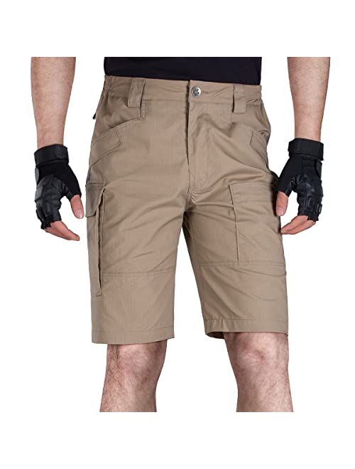 FREE SOLDIER Men's Tactical Cargo Shorts Relaxed Fit Water Resistant Work Hiking Shorts