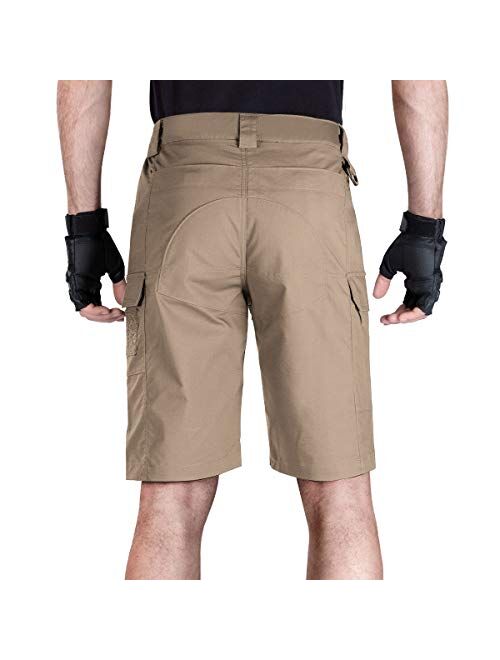 FREE SOLDIER Men's Tactical Cargo Shorts Relaxed Fit Water Resistant Work Hiking Shorts