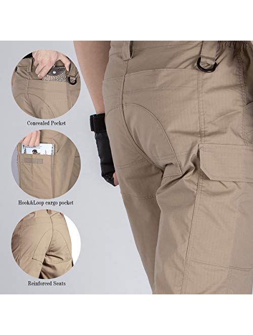 FREE SOLDIER Men's Tactical Cargo Shorts Relaxed Fit Water Resistant Work Hiking Shorts