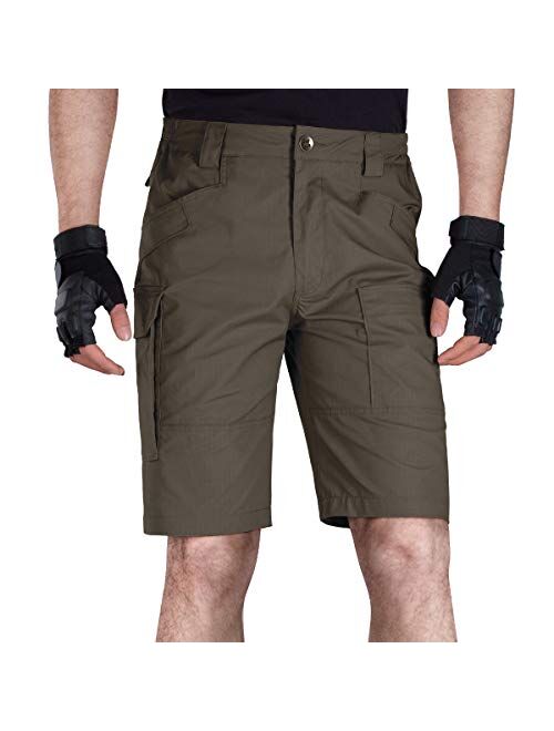 FREE SOLDIER Men's Tactical Cargo Shorts Relaxed Fit Water Resistant Work Hiking Shorts