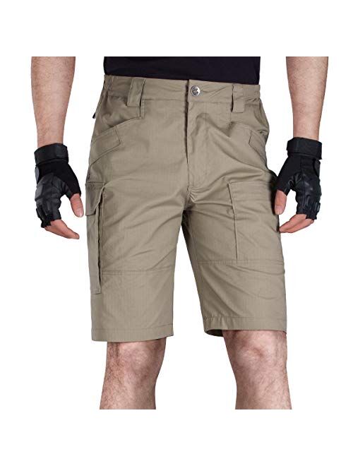 FREE SOLDIER Men's Tactical Cargo Shorts Relaxed Fit Water Resistant Work Hiking Shorts